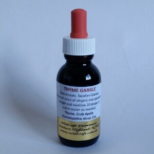 Thyme Gargle 50ml Thyme Crab Apple Homeopathic Strep