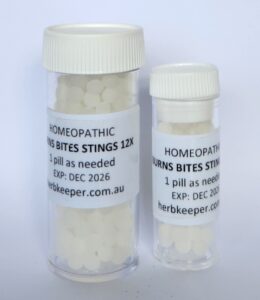 Homeopathic Burns Bites Stings 12X