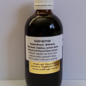 SLEEP BETTER 200ml Passionflower. Lemon Balm. Oatseed. Withania. Ziziphus. Ethanol and/or Glycerol base herbal extracts for maximum strength and rapid absorption.
